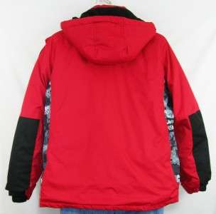   Youth Zero Xposur Ski Snow Winter Jacket Coat Hat Black Red Size 18 20