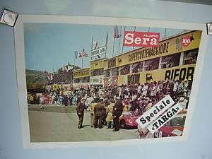 Targa Florio 1972 Palermo Sera Poster/Results Sheet  