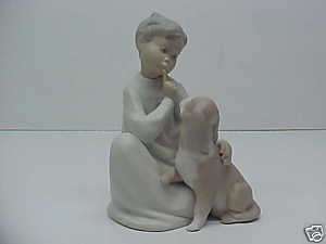 Lladro Figurine Boy with Dog n 4522 Retired  