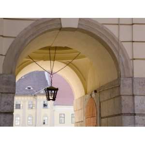  Decorative Lantern Hanging Under an Archway in the Old 