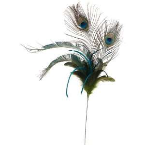  24 Luxurious Regal Peacock Tail Feather Plumage Floral 