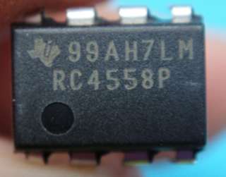 PKG 200, RC4558P 4558P Operation Amplifier Chips ICS  