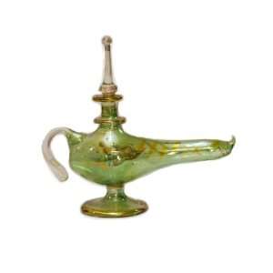  Hand Blown Glass Antique Perfume Bottle in Aladdins Lamp 