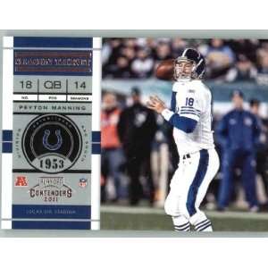   Peyton Manning   Indianapolis Colts (ENCASED NFL Trading Card) Sports