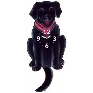  Dog Breed Pendulum Clocks   Black Labrador