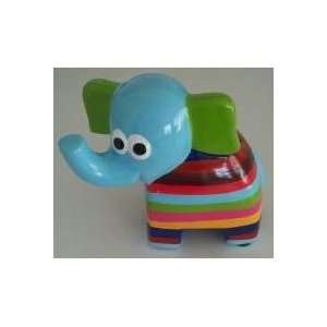    Colored Elephant Coin and Money Bank with Blue Head 