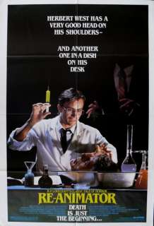 Re Animator   ORIGINAL MOVIE POSTER U.S. 1SH 1985  