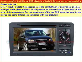AUDI A3 Car DVD Player GPS Navigation In dash Stereo Radio System ipod 