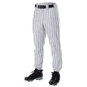  Alleson PROWP Solid Pinstripe Custom Baseball Pants WH/BK 