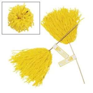   Yellow Pom Poms   Novelty Toys & Pom   Poms Arts, Crafts & Sewing