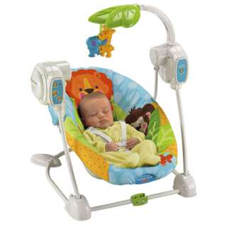 New Fisher Price Baby Musical & SpaceSaver Swing & Seat  