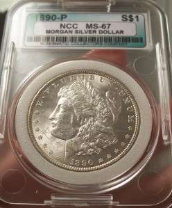 1890 P BRILLIANT Morgan Silver Dollar US rare Coin Key date BU/MS 