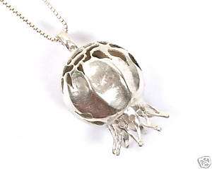 Designer Jewelry Pomegranate Necklace Pendant St.Silver  