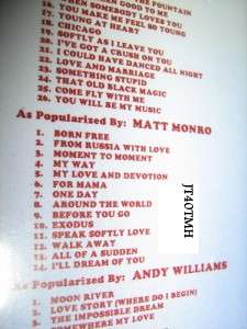 TOM JONES ENGELBERT HUMPERDINCK DVD KARAOKE 150 SONGS  