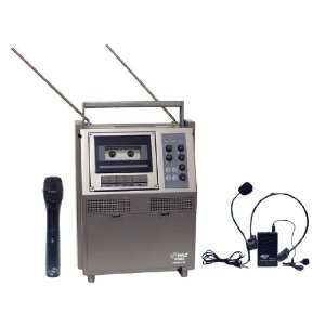   Battery Powered PA System w/ Cassette   PWMA120 Musical Instruments