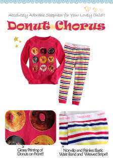 NWT Baby & Toddler Kids Girl Boy Sleepwear Pajama Set  Donut Chorus 