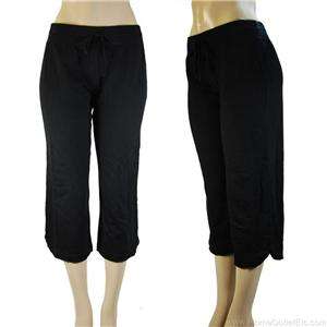 xhilaration Sleepwear CROPPED SWEAT PANTS Capri BLACK M  
