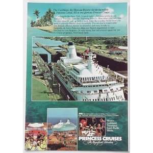  1980 Princess Cruises Ship Print Ad (2964)