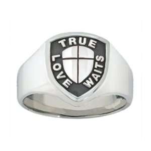  Signet Shield True Love Waits Purity Ring Jewelry