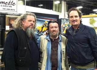 image artist john g w mark boone jr kim coates of the sons of anarchy