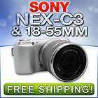 Sony α (alpha) NEX C3 16.5 MP Digital Camera   Silver (Kit w/ 18 55mm 