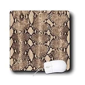   Rockabilly Brown and Tan Python Snake Print   Mouse Pads Electronics