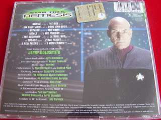 STAR TREK NEMESIS   SOUNDTRACK 2002 CD NEW  