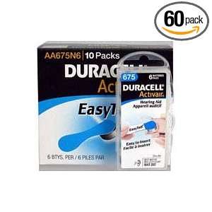  Duracell Size 675 Hearing aid batteries (60 pack) Health 