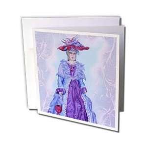   Red Hat Art   Off to the Ball   Greeting Cards 6 Greeting Cards with