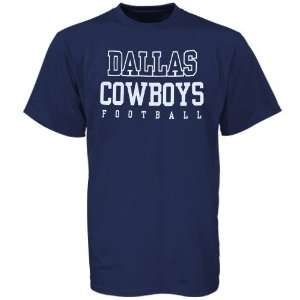  Reebok Dallas Cowboys Navy Blue Youth Practice T shirt 