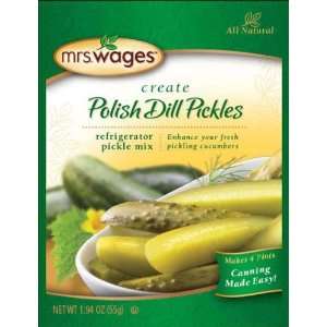 Mrs. Wages Polish Dill Pickles Refrigerator Mix   12 Pack