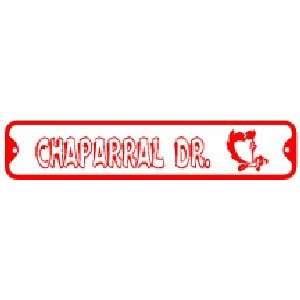    CHAPARRAL DR. sign * street road runner bird