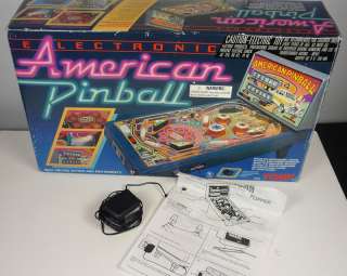   TOMY AMERICAN PINBALL ELECTRONIC TABLETOP PINBALL MACHINE GAME IN BOX