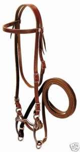 NEW WEAVER HORSE LEATHER BRIDLE WESTERN WORKING TACK  