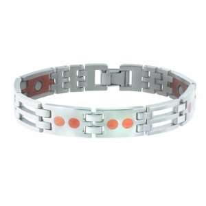 Sabona Stainless / Copper Link Magnetic Bracelet  Sports 