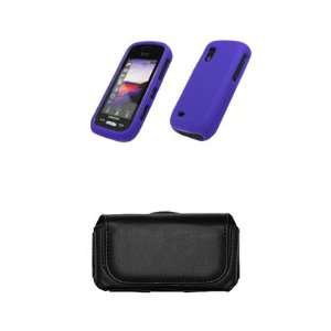 com Samsung Solstice A887 Premium Purple Silicone Gel Skin Cover Case 
