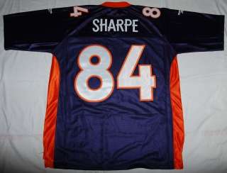 SHANNON SHARPE BRONCOS NFL SEWN THROWBACK JERSEY XL  