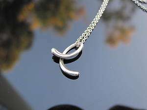 Tiffany & Co Peretti Alphabet Letter E Necklace  