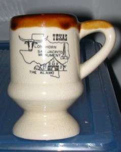 State of Texas   Vintage Mug Shaped Toothpick Holder  