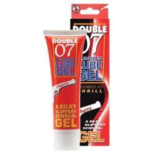  Double 07 flavored lube gel cherry 2 oz Health & Personal 