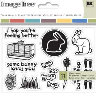 Image Tree CLEAR STAMPS CARD SET ~ RABBIT  