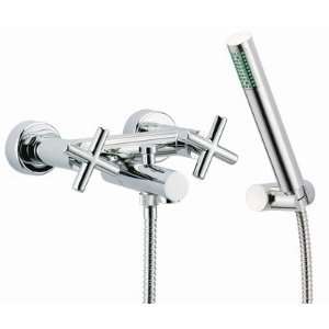   Tub Faucet with Hand Shower Finish Brushed Nickel