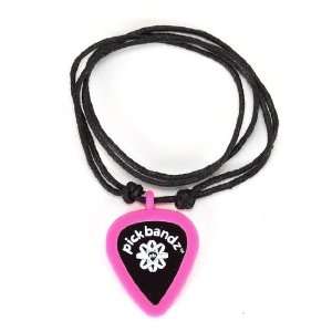  Pickbandz Necklace Silicone Pick Holder in Hollywood Pink 