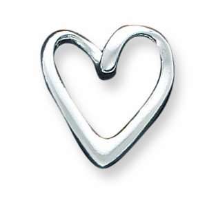  Sterling Silver Heart Slide Jewelry