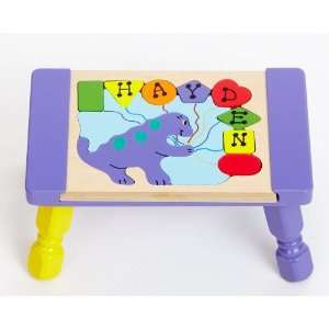 Personalized Dino Shapes Puzzle Stool