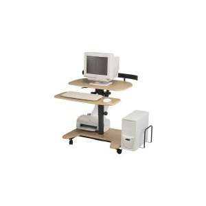   Lo Adjustable Pneumatic Sit/Stand Computer Workstation