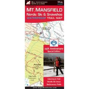  Mt. Mansfield Nordic Ski & Snowshoe Waterproof Trail Map 