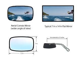 NEW AERIAL WAKEBOARD TOWER MIRROR & ARM COMPLETE 1.75   2.5 POLISHED 