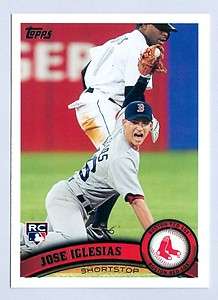 2011 Topps Update #9 Jose Iglesias RC Red Sox  