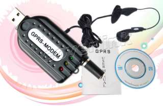 Wireless GPRS GSM Modem PC USB Adapter Card + Earphone  